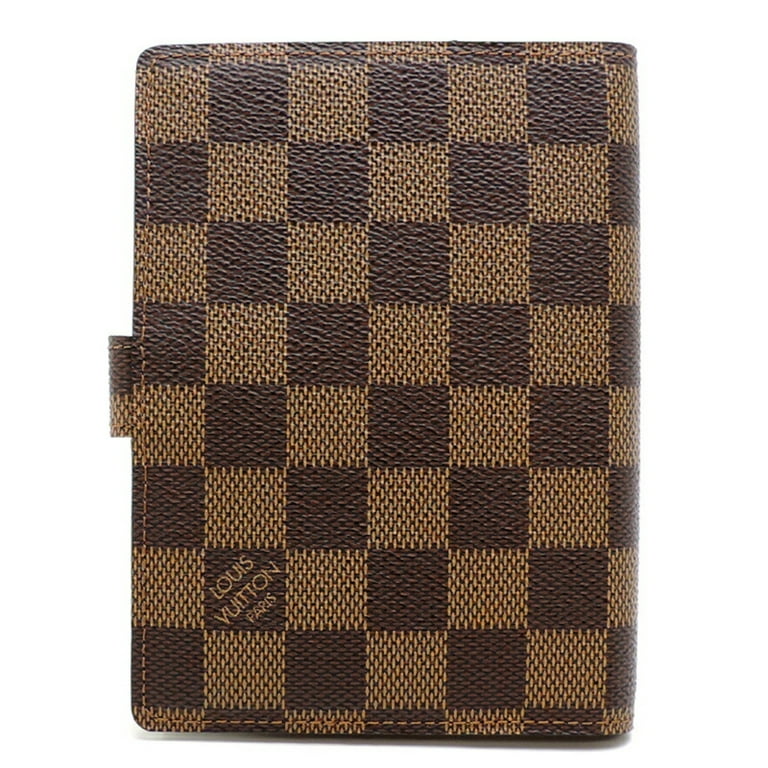 Authenticated Used Louis Vuitton Notebook Cover Agenda PM Brown