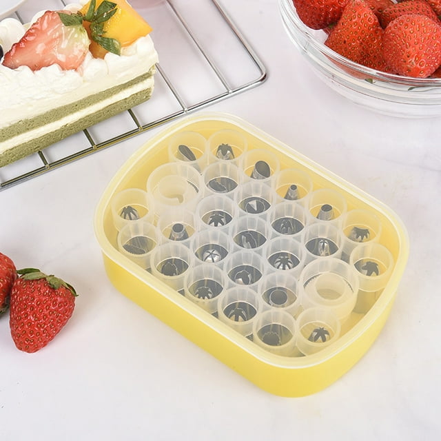 Decorating 27Pcs/Set Household Kitchen Stainless Steel Cake Pastry Decorating Nozzle Set Cupcake Decorating Tools