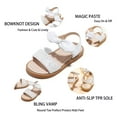thumbnail image 5 of Kiderence Toddler Girls Slides Sandals Kids Sandals Little Girls Shoes Toddler （CK301 White - 9M）, 5 of 7