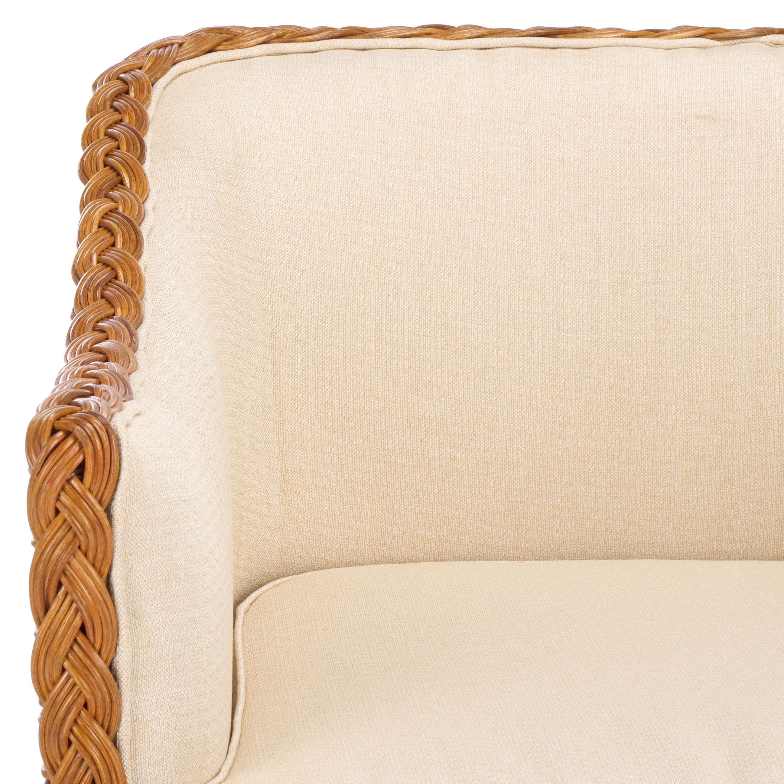 Safavieh Couture Sharon Rattan Coastal Accent Chair, Natural/Beige