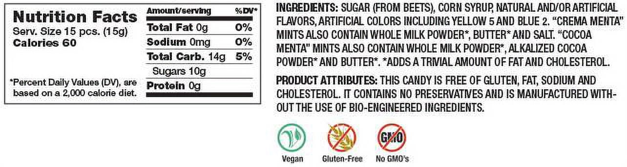 Glitterati Mint Medley Italian Miniature Hard Candy Assortment, 14 oz Bag, 400 Count