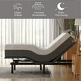 MLILY Adjustable Bed Frame and 14 inch Twin XL Memory Foam Mattress