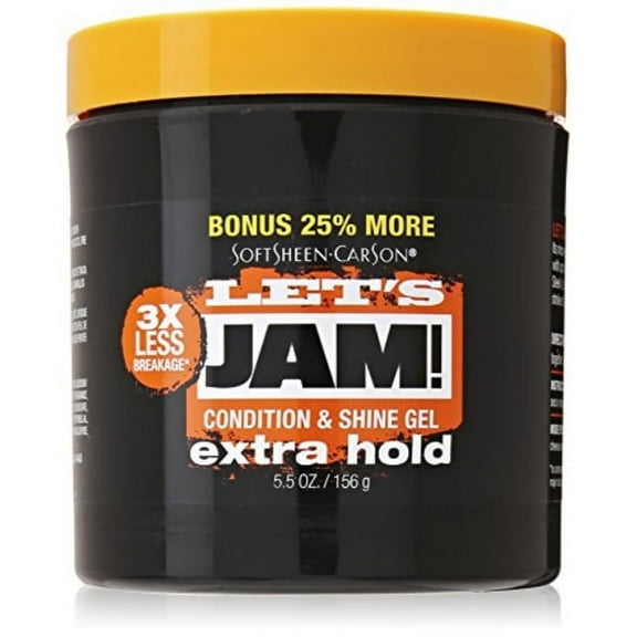 SoftSheen Carson - Let's Jam! Shining and Conditioning Gel - Extra Hold, Bonus Size, 5.5 oz