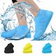 thumbnail image 1 of Cubrezapatos impermeables de silicona reutilizables para hombre y mujer, talla L, color azul, 1 of 5