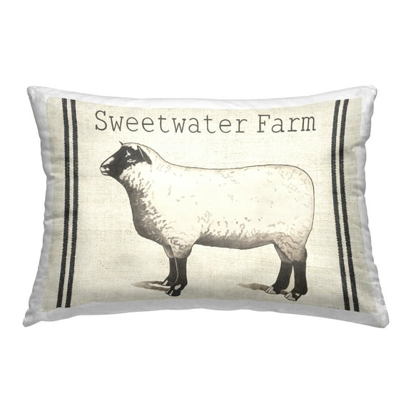Stupell Industries Vintage Farm Sheep Decorative Printed Throw Pillow Design by Gwendolyn Babbitt Holstein