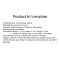 thumbnail image 4 of enqiretly Home Office Portable Mesh Grid Storage Basket Simple Design Modern Style Organizer Fruit Snacks Toilet Paper Wire Baskets White, 4 of 9