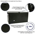 thumbnail image 3 of Emma + Oliver 120 Gallon Black Plastic Deck Box for Outdoor Patio Storage & Deck Organization, 3 of 9