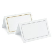 Weddingstar P50-55 Package of 50 Double Border Cards- Gold