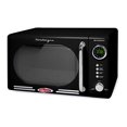 thumbnail image 2 of Nostalgia Retro Compact Countertop Microwave Oven, 0.7 Cu. Ft. 700-Watts with LED Digital Display, Child Lock, Easy Clean Interior, Black, 2 of 9