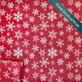 PAVILIA Christmas Throw Blanket Red Snowflake Christmas Fleece