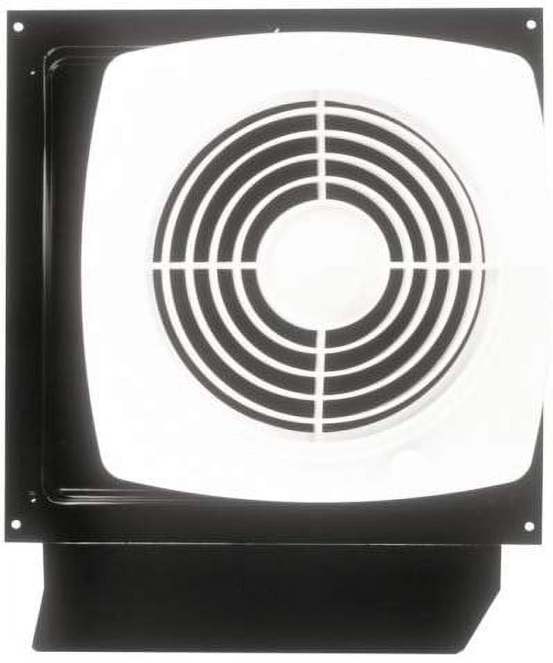 Broan-Nutone  509S  Through-the-Wall Ventilation Fan, White Square Exhaust Fan, 6.5 Sones, 180 CFM, 8"