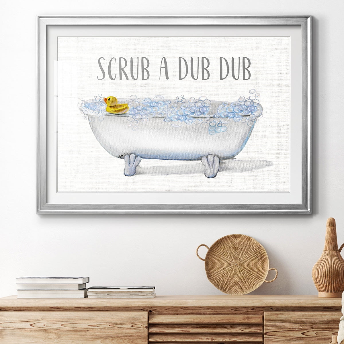 Scrub A Dub Premium Framed Print - Ready to Hang