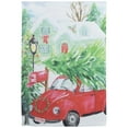 thumbnail image 2 of Northlight Red Car and Christmas Tree Outdoor Garden Flag 12.5" x 18", 2 of 7