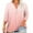 #034-Pink, variant on Xuyuer Womens Plus Size Tops 3/4 Sleeve Blouses Summer V Neck Shirts Smocked Cuffs Spring Outfits 1X-5X Casual Loose Tunic Tops Dressy T Shirts Loose Summer Business Work Blouses
