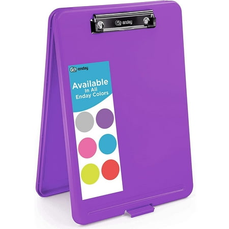 Enday Clipboard with Storage Case Heavy Duty Clipboards School Supplies Purple