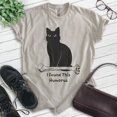thumbnail image 2 of I Found This Humerous Cat T-shirt, Unisex Women's Men's Tee, Clever Cat Cute Kitten Animal Pet Owner, Light Silk Gray, Large, 2 of 6