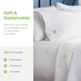 thumbnail image 7 of Cariloha Comfy Twill Classic Sheet Viscose from Bamboo King 4-Piece Set Tahitian Breeze, 7 of 7