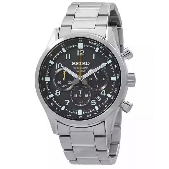 Seiko Sport Chronograph Quartz Black Dial Men's Watch SSB447P1