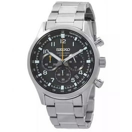 Seiko Men's SNJ005 Sportura GMT Ana-Digi Black Dial Steel Seiko Men's SNJ005 Sportura GMT Ana-Digi Black Dial Steel