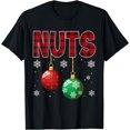 thumbnail image 1 of Chest Nuts Matching Chestnuts Funny Christmas Couples Nuts T-Shirt - As Picture - S, 1 of 2