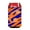 Blue And Orange, variant on Letter C Initial Monogram - Tiger Stripe Blue And Orange Can Or Bottle Hugger