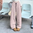 thumbnail image 2 of Women's High Waist Straight Leg Casual Pants Loose Fit Wide Leg Trousers Comfortable Everyday Wear Summer Autumn Fashion Outfit, 2 of 2