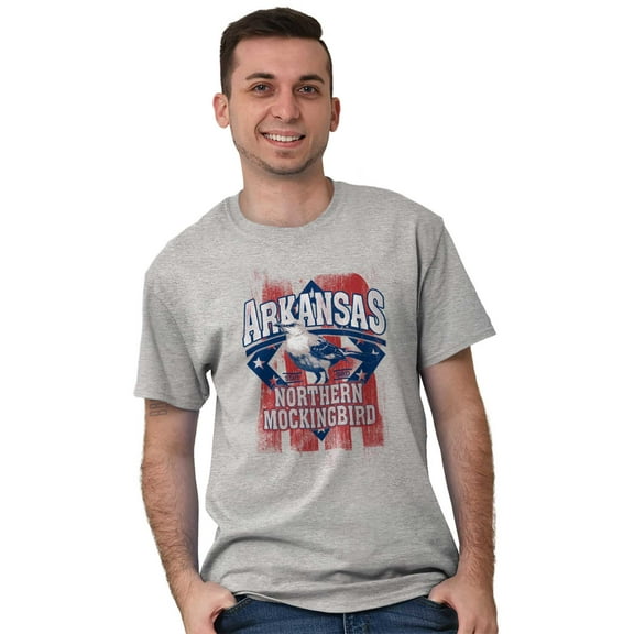 Arkansas AR Official State Bird Cool Men's Graphic T Shirt Tees Brisco Brands X