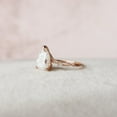 thumbnail image 5 of SOLITAIRE JEWELS 2.5CT Pear Cut Twig Moissanite Diamond Engagement Ring Solid 14K Rose Gold, 5 of 5