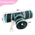 thumbnail image 2 of Pet Cat Tunnel, 3 Way Collapsible Peek Hole Toy with Ball for Cat, Puppy, Kitty, Kitten, Rabbit, 2 of 7