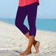 thumbnail image 2 of Leggings cortos de cintura alta para mujer: transpirables, realzan los glúteos, pantalones deportivos informales, 2 of 6
