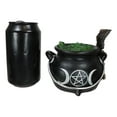 thumbnail image 6 of Wicca Triple Moon Goddess Pentagram LED Light Cauldron And Broomstick Figurine, 6 of 9