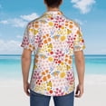 thumbnail image 6 of Goofa Colorful Floral Hawaiian Shirt for Men, Unisex Summer Beach Casual Short Sleeve Button Down Shirts,Aloha Tropical Floral print shirt-XX-Large, 6 of 9