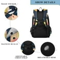 thumbnail image 4 of FORMRS Unisex School Backpack 17" Student Travel Bag with Laptop Compartment, Blue Cubes, 4 of 7