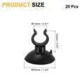 thumbnail image 2 of 20Pcs Aquarium Suction Cup Clips, 13mm Airline Tube Holders Clamps Cup Holder Sucker Tube Sucker for ID Airline Tubing Fish Tank, Black, 2 of 5