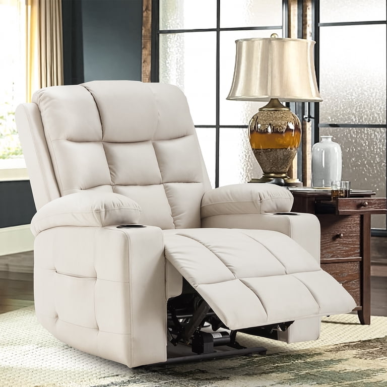 YODOLLA Oversized Nursery Electric Recliner Chair, Power Sofa with