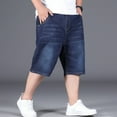 thumbnail image 6 of Men’s Large Size Denim Shorts Cotton Vintage Outdoor Casual Daily Jeans, 6 of 9