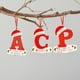 thumbnail image 4 of 2024 Feliz Navidad 26 letras acrílico plano mixto personalizado sombrero rojo árbol de Navidad percha colgante ventana regalo de vacaciones de Año Nuevo, 4 of 5