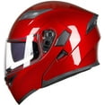 thumbnail image 5 of ILM Motorcycle Dual Visor Flip up Modular Full Face Helmet DOT 6 Colors (S, RED), 5 of 6
