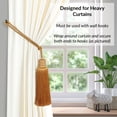 thumbnail image 5 of Evideco French Home Goods Curtain Holdbacks Set of 2 Decorative Curtain Tiebacks With Tassel - Golden Amber, 5 of 9
