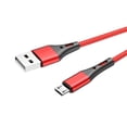 thumbnail image 1 of Sidaley Cable de carga de 1/2 metro, Cable Micro USB, cargador rápido, Cable de datos, Cable trenzado de nailon para teléfono móvil, Teléfono y Comunicación Rojo 1M, 1 of 6