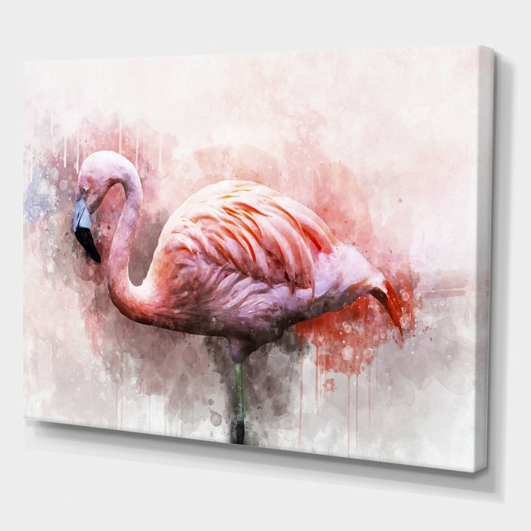 Floral Flamingo Presketched Canvas Painting Kit — Big Picture Gallery and  Studio