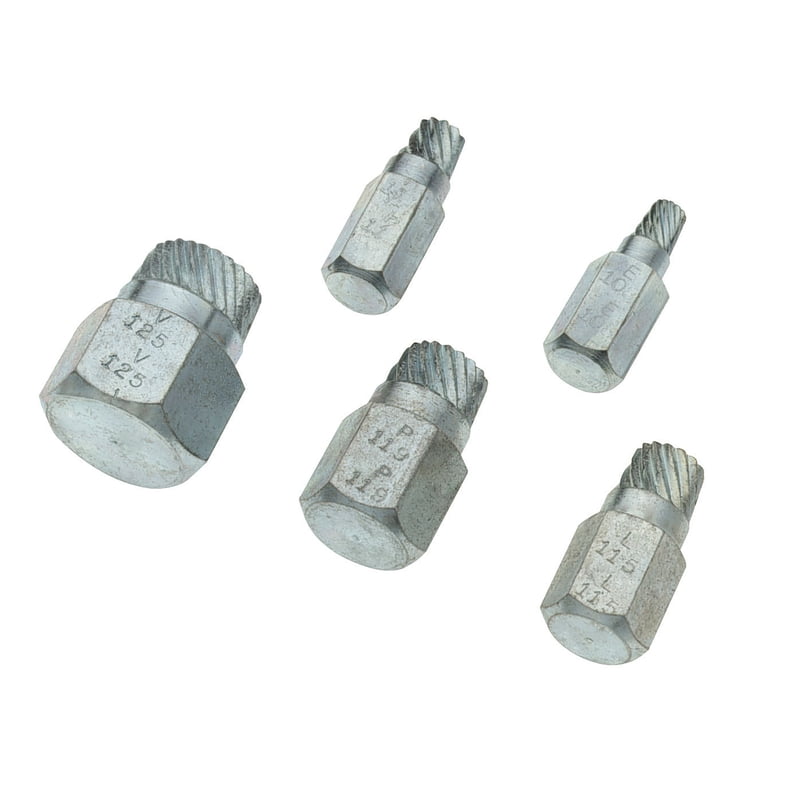 Superior Tool  Steel  Bolt Extractor Set  5 pc