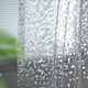 thumbnail image 3 of Cortina de ducha transparente, cortina de baño con estampado de guijarros, 3 of 5