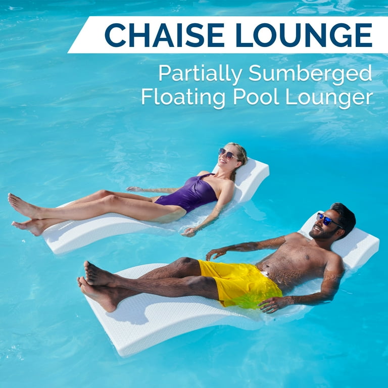 SwimWays Terra Sol Sonoma 2 in 1 Pool Float Patio Chair Durable Outdoor Lounger White Walmart