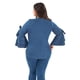 thumbnail image 2 of Blusa Dama Color Azul Mezclilla Mundo Terra 014525, 2 of 2