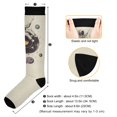 thumbnail image 3 of FORMRS Womens Knee High Socks Casual Long Thick Travel Daily Wear, 1 Pair, Beige Astronaut Planet, 3 of 6