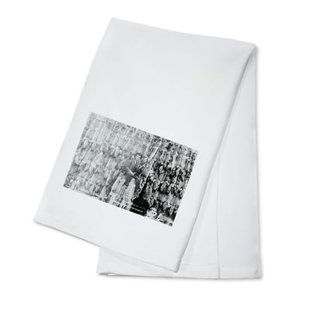 - Coyote Hunter with Sixty Pelts Photograph (100% Cotton Kitchen Towel)