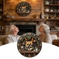 thumbnail image 4 of Bookshelf Cat Wall Clock Silent Non Ticking Decorative Timepiece For Home Library, 4 of 9