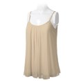 thumbnail image 2 of SSOULM INCH & FIT Women's Sleeveless Pleated Chiffon Layered Cami Tank Top Blouse with Plus Size Made in USA, 2 of 4