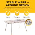 thumbnail image 4 of Independence Day Table Cloths for 8 Foot Rectangle Tables, Blue Red Star Fireworks American Flag Patio Waterproof Elastic Fitted Tablecloths, Washable Rectangular Table Cover for Camping, 4 of 8